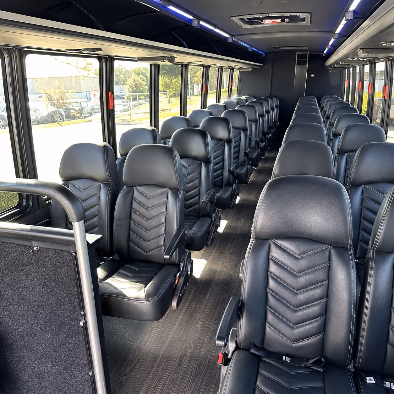 palm coast wine tour brewery transportation onboard seating